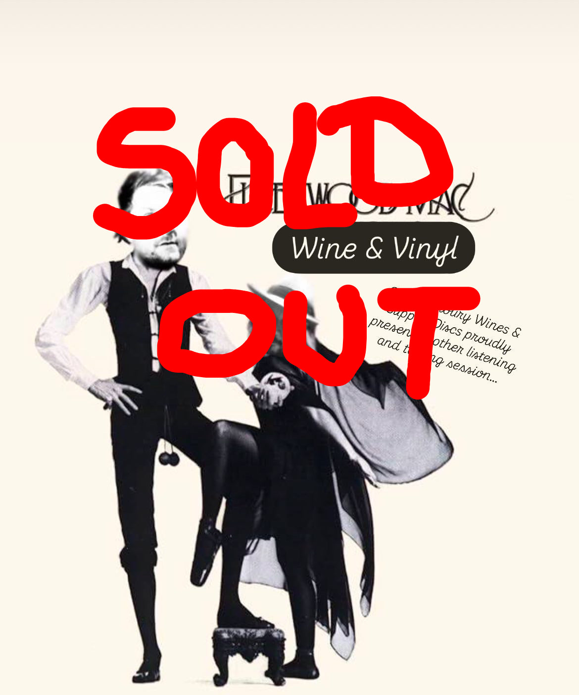 Wine & Vinyl Ft. Slipped Discs - Fleetwood Mac - Tuesday 25th March, 6:30pm